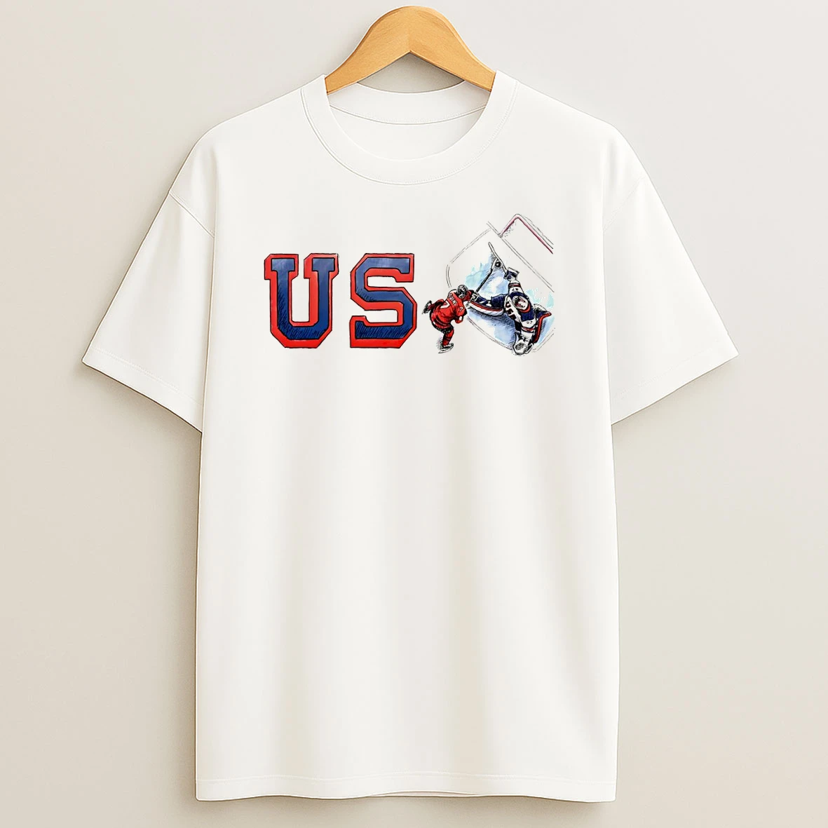 Us Usa Hockey Olympic Milano Cortina 2026 Winter Sports Italy Art T Shirt