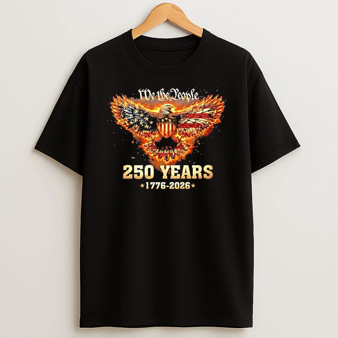 Usa 250th Anniversary 250 Years 1776 2026 American Eagle We The People T Shirt