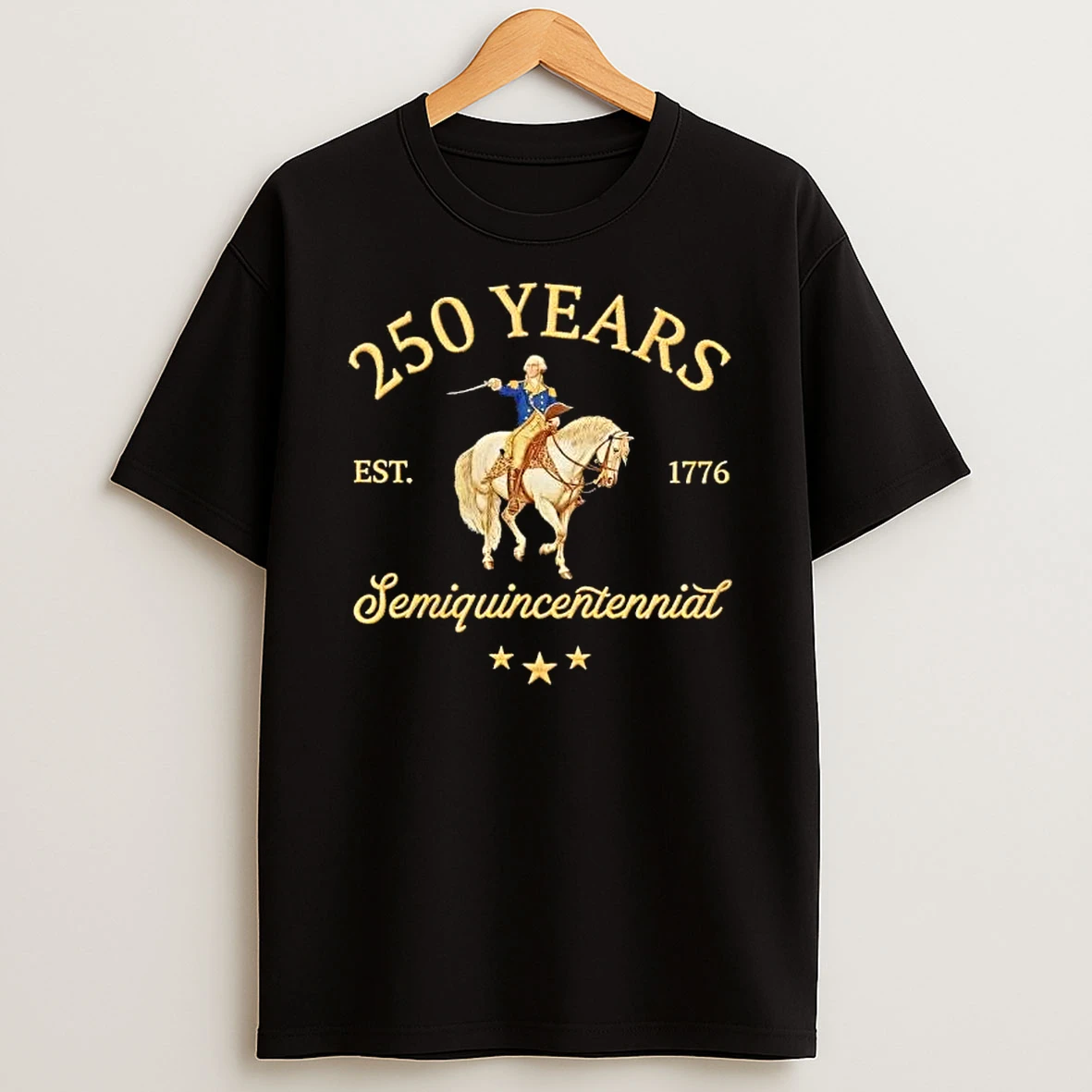 Usa 250th Anniversary Semiquincentennial 250 Years Embroidered 1776 2026 Patriotic T Shirt