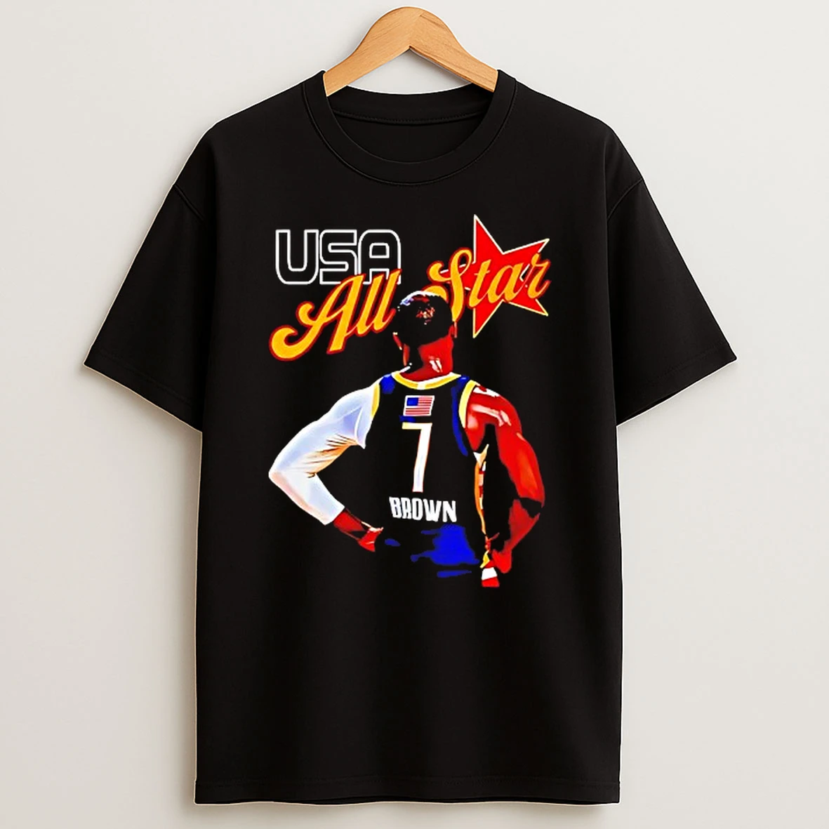Usa All Star 5x Jaylen Brown T Shirt