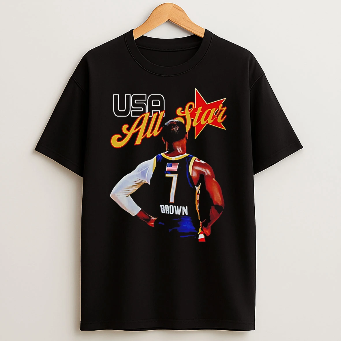 Usa All Star 5x All Star Jb Jaylen Brown Graphic T Shirt