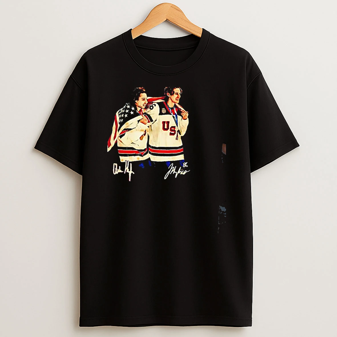 Usa Gold Medal Hockey Champion Jack Hughes Quinn Hughes Brothers Hockey Signatures T Shirt
