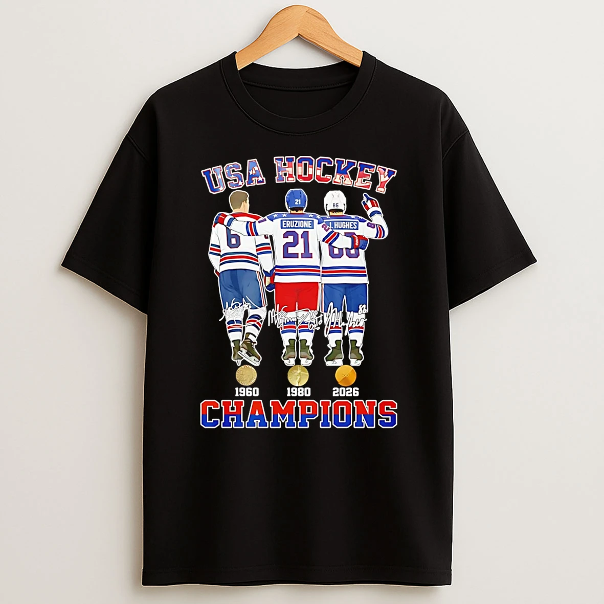 Usa Hockey 1960 2980 2026 Champions T Shirt