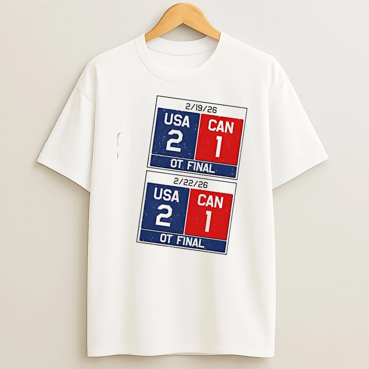 Usa Hockey 2026 Champions Usa Vs Canada T Shirt