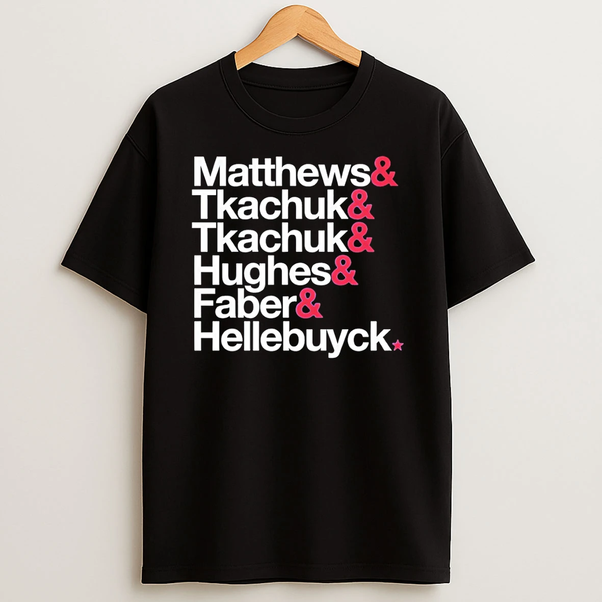 Usa Hockey 2026 Olympic Matthews Tkachuk Tkachuk Hughes Faber Hellebuyck T Shirt