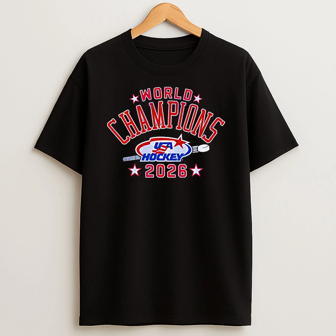 Usa Hockey 2026 World Champions Retro T Shirt