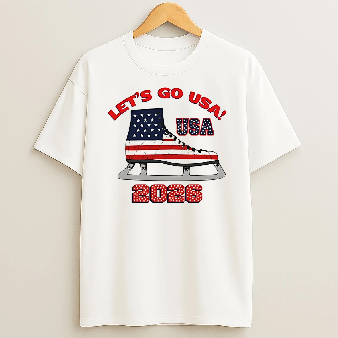 Usa Ice Skating 2026 Winter Olympics Vintage T Shirt