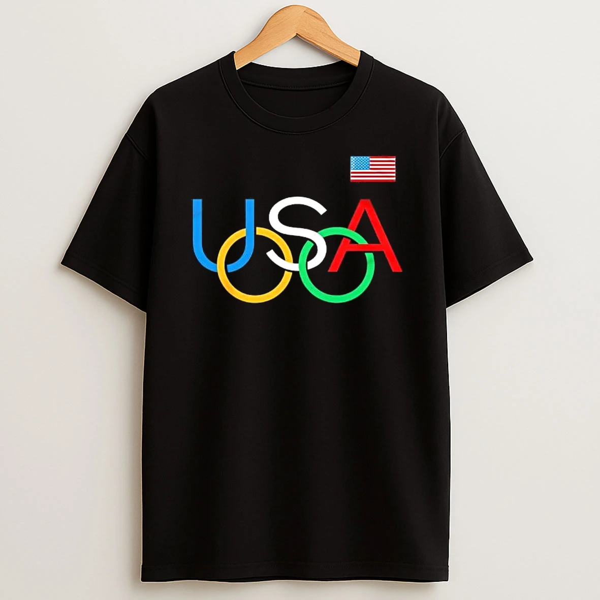 Usa Rings Olympic Logo T Shirt
