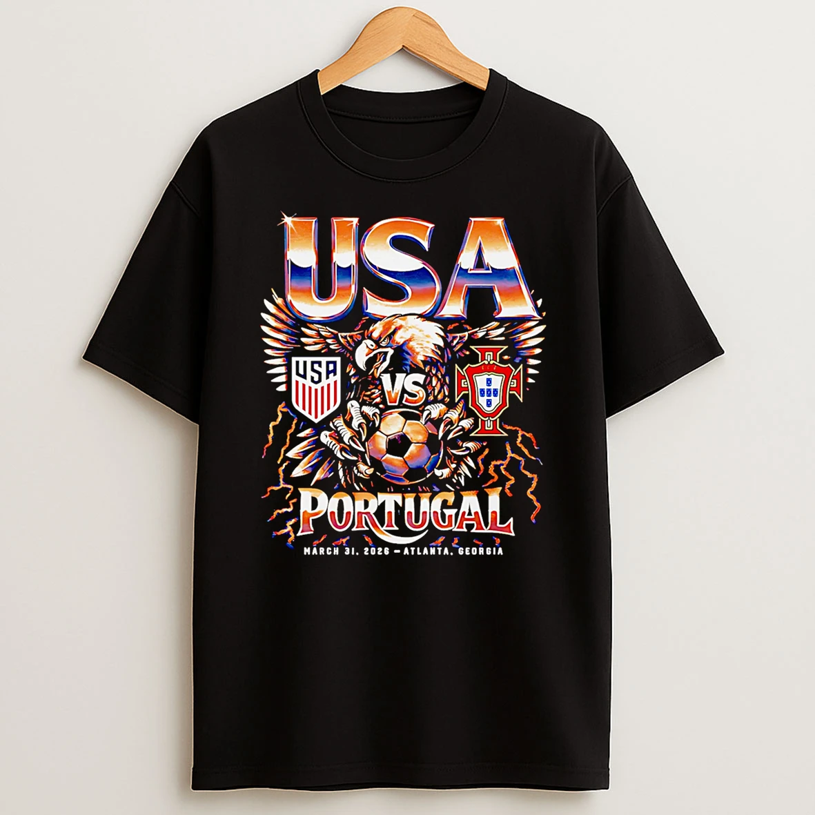 Usmnt Vs Portugal 2026 Match Up T Shirt