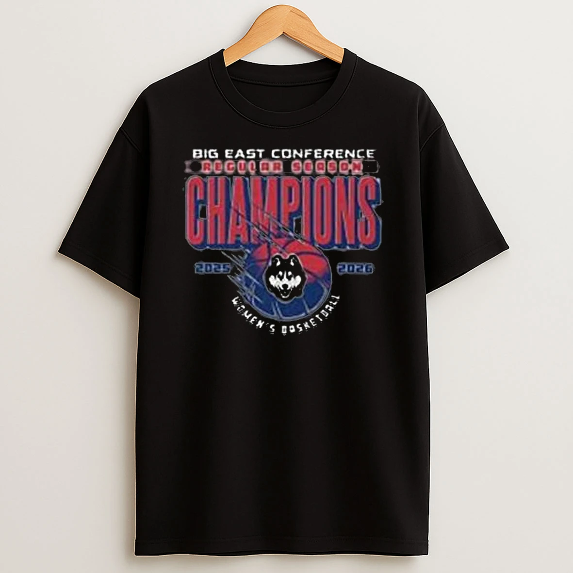Uconn Huskies Basketball Big East Regular Season Champions 2025 2026 T Shirt