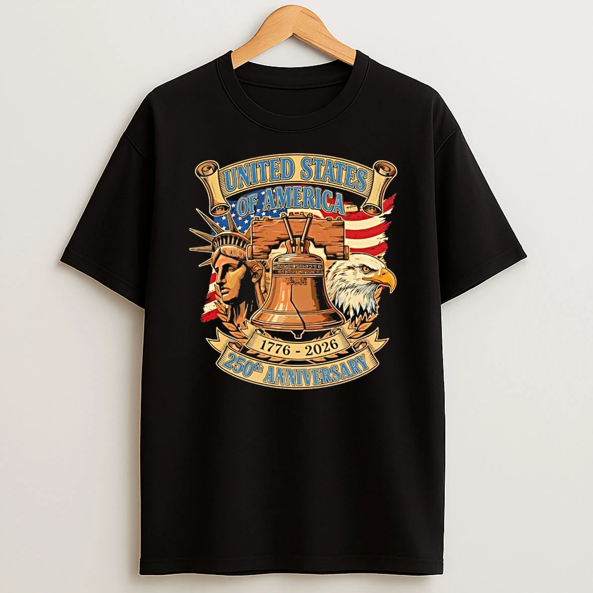 United States 250th Anniversary 1776 2026 Liberty Bell T Shirt