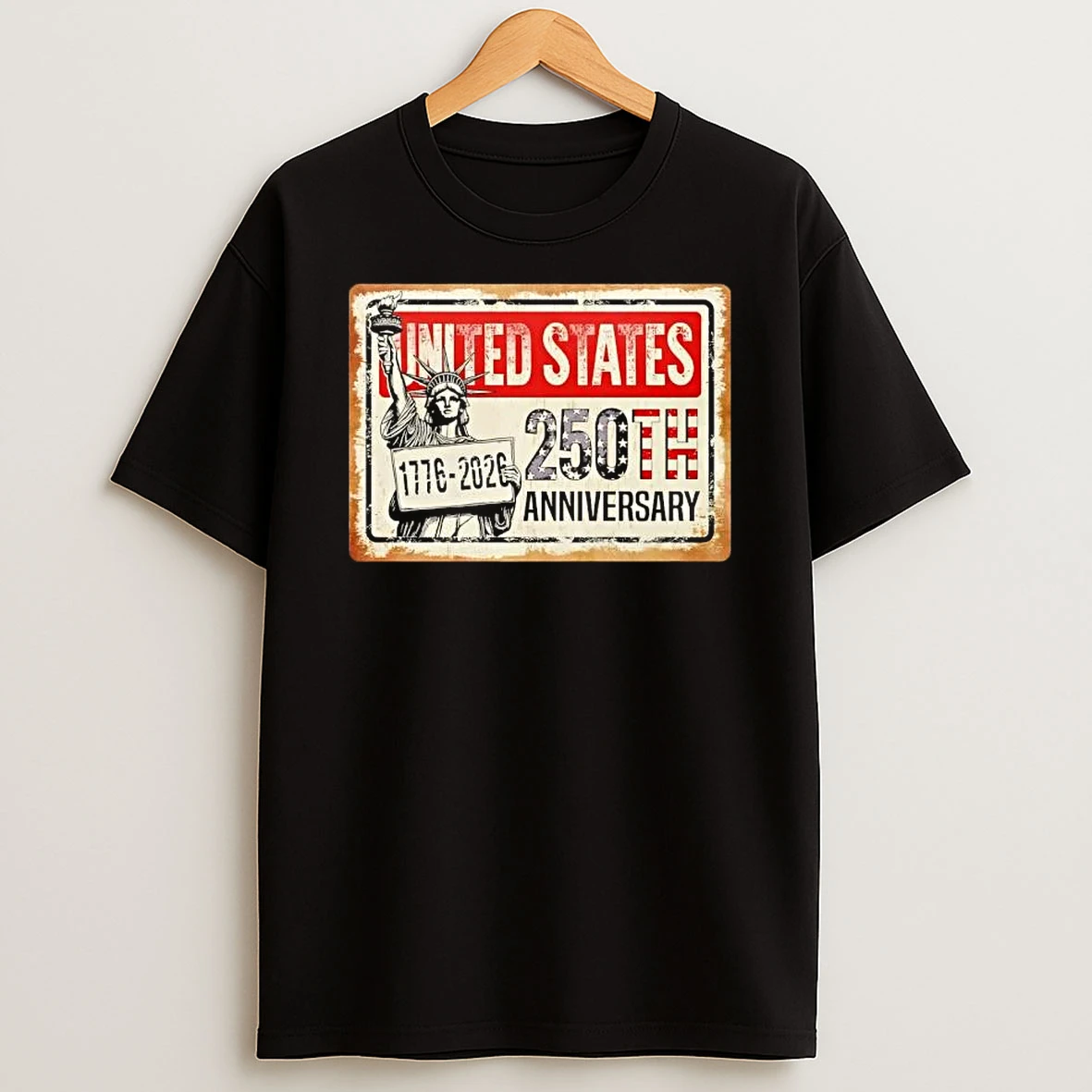United States 250th Anniversary Lady Liberty Patriotic T Shirt