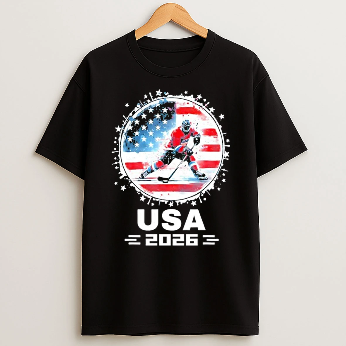 Usa 2026 United States American Us Hockey Team T Shirt