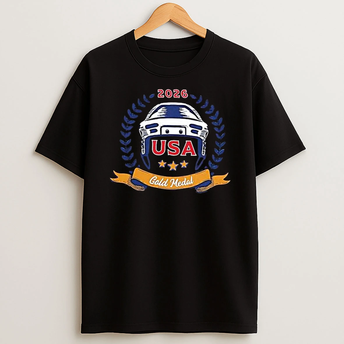 Usa Hockey 2026 Helmet T Shirt