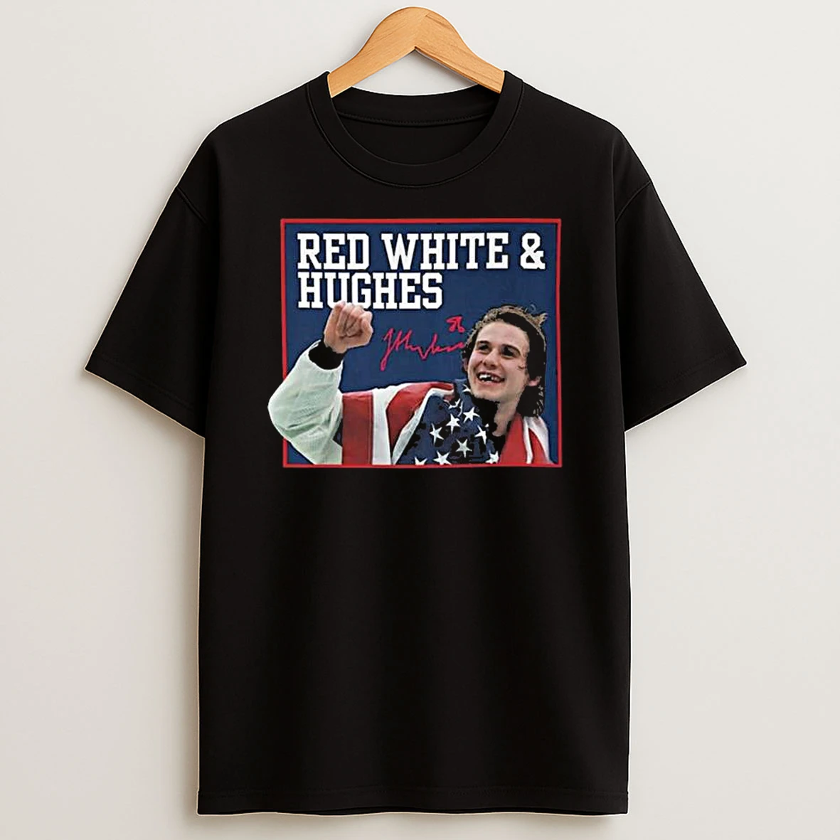 Usa Hockey Red White And Hughes T Shirt