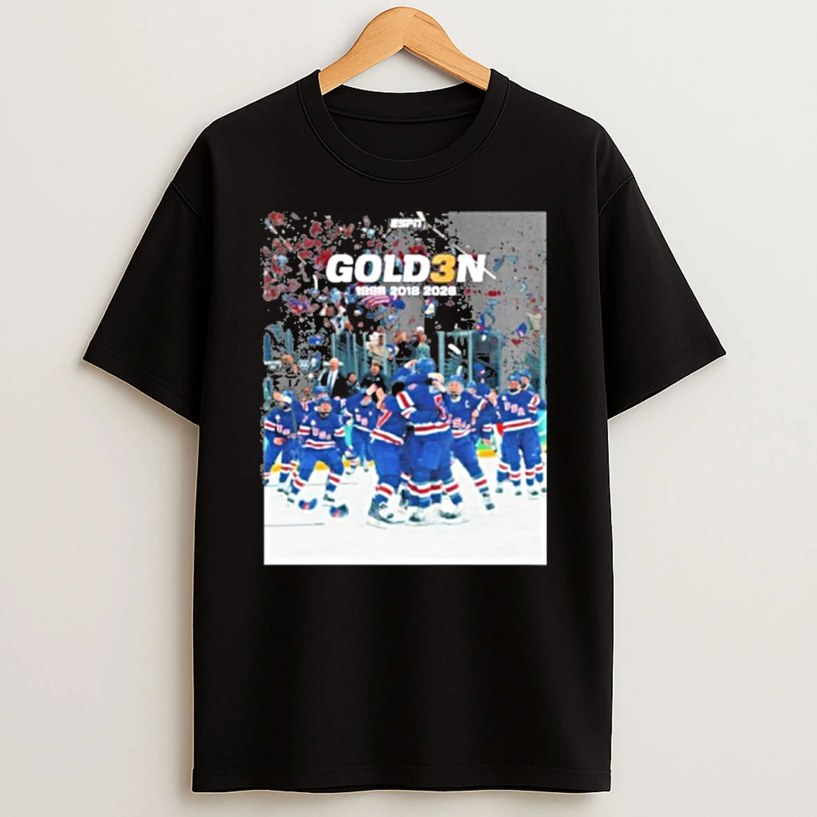 Usa Womens Hockey Will Take Home The Gold For The Third Time 1998 2018 2026 T Shirt