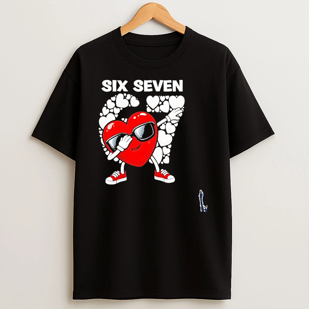 Valentines Day Hearts Dabbing Six Seven 67 T Shirt