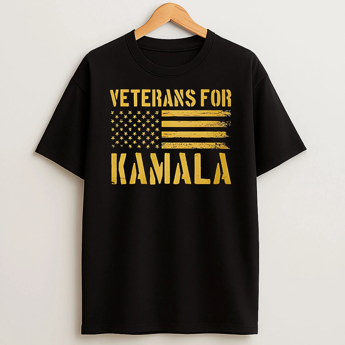 Veterans For Kamala Harris Usa Flag T Shirt