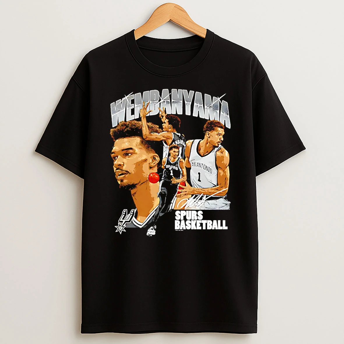 Victor Wembanyama San Antonio Spurs Player Collage T Shirt