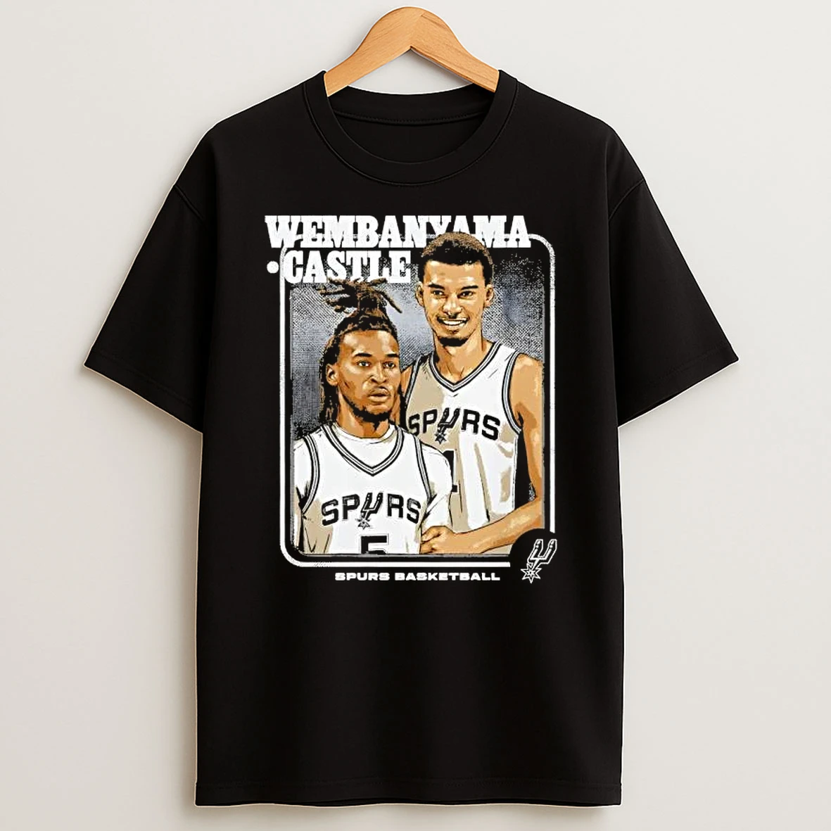 Victor Wembanyama And Stephon Castle San Antonio Spurs Step Brothers Basketball T Shirt
