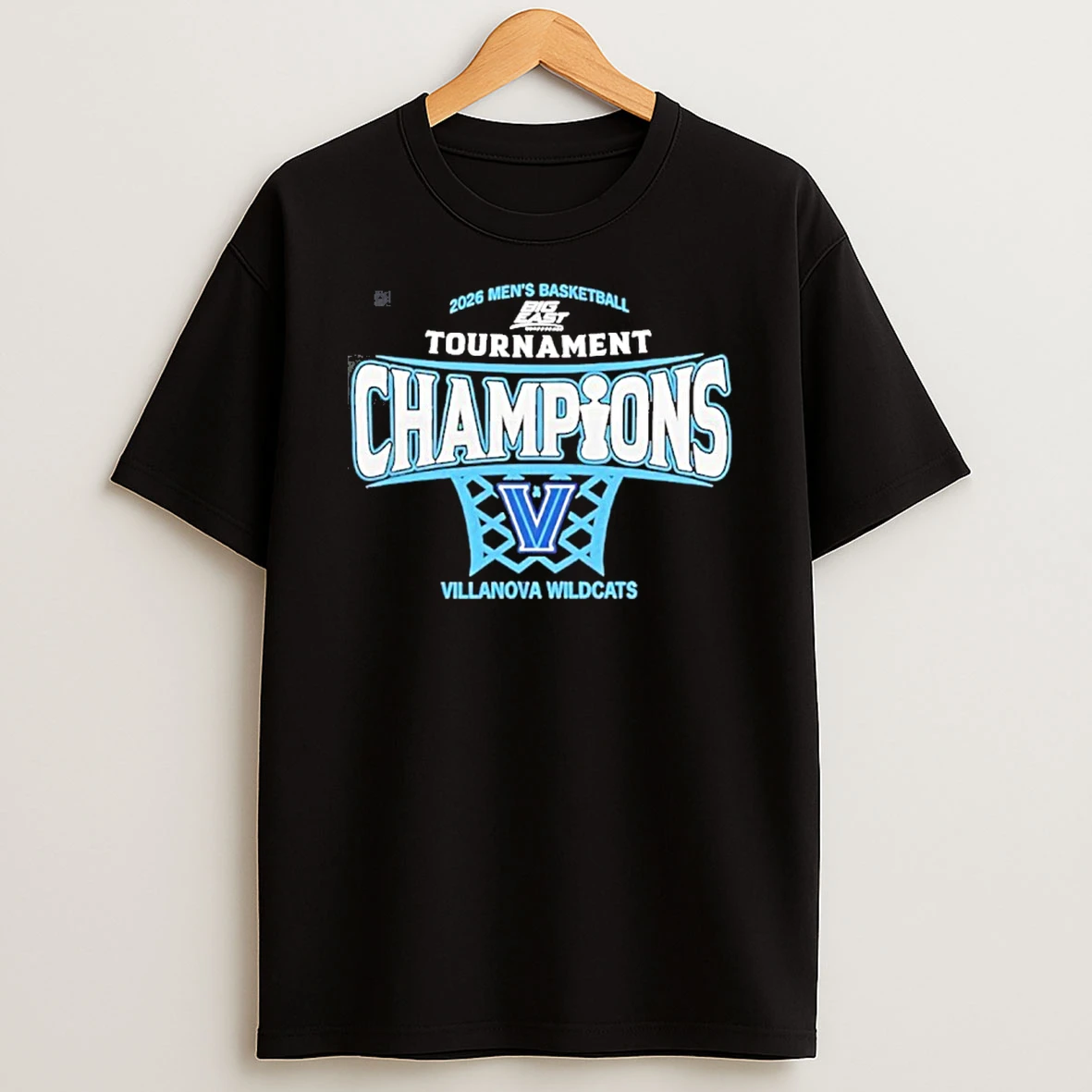 Villanova Mens Basketball 2026 Big East Conference Tournament Champions T Shirt