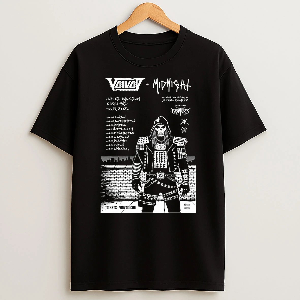 Voivod 2026 Uk And European Tour T Shirt