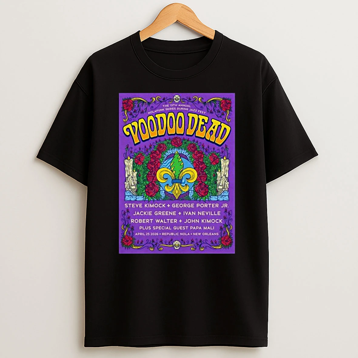 Voodoo Dead April 25 2026 New Orleans La T Shirt
