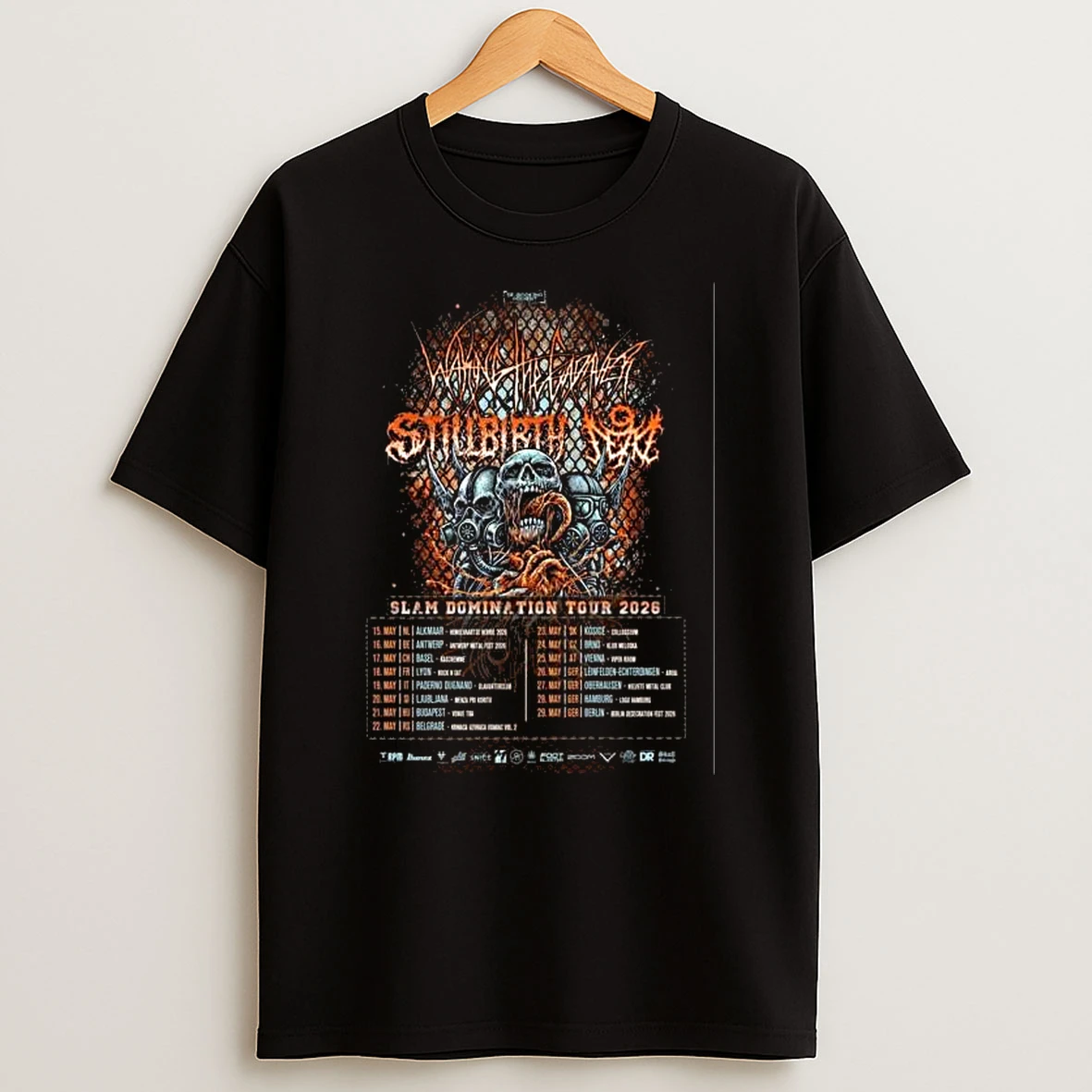 Waking The Cadaver Slam Domination Tour 2026 T Shirt
