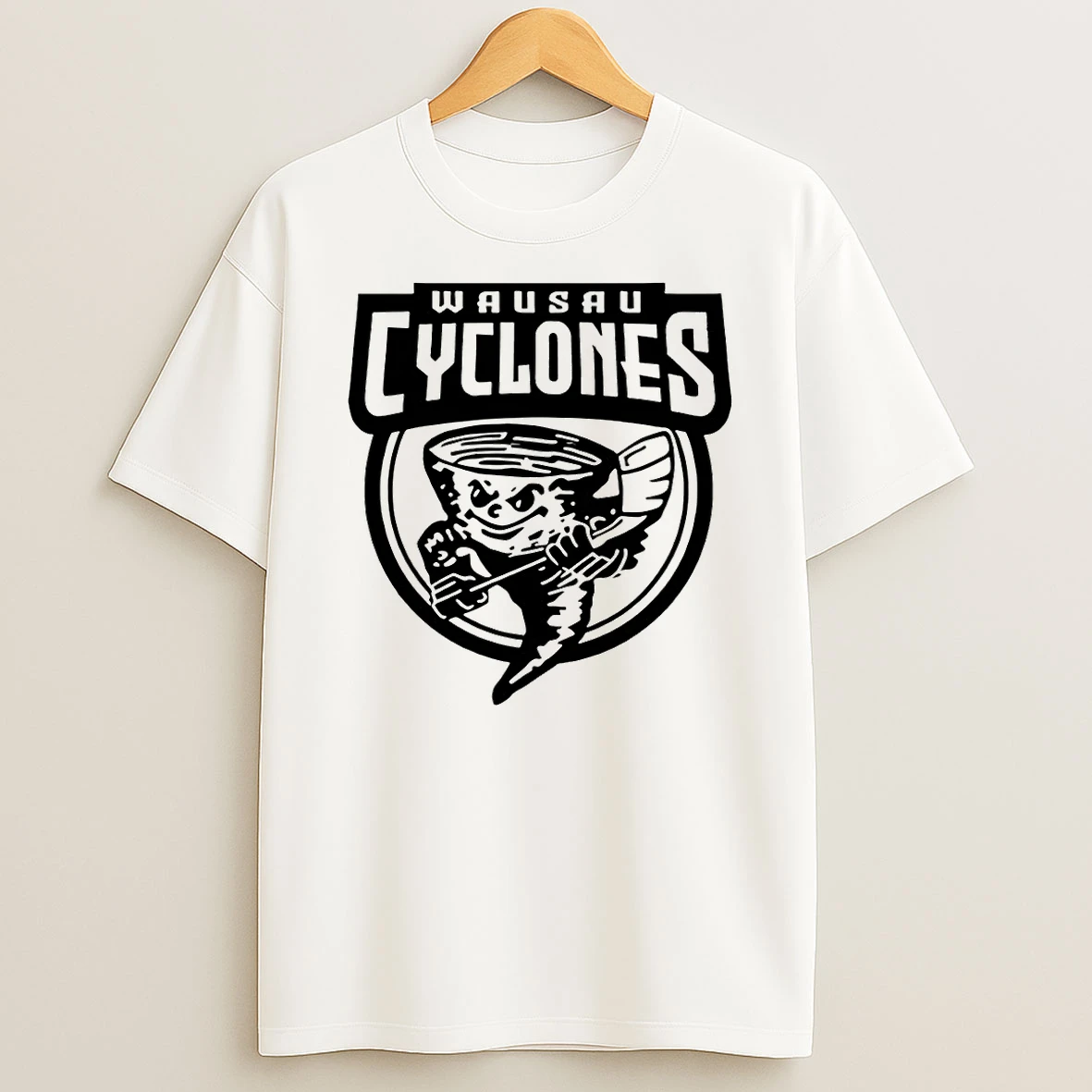 Wausau Cyclones Hockey 2025 Logo Vintage T Shirt