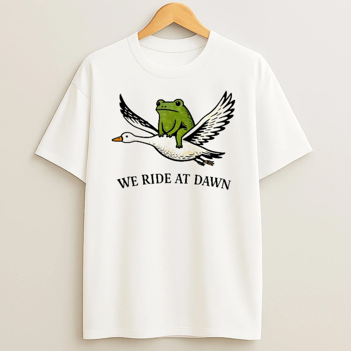 We Ride At Dawn Frog And Goose T Shirt