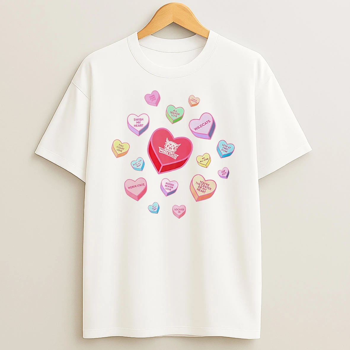 Weber State Wildcats Sweet Talk Valentine Day 2026 T Shirt