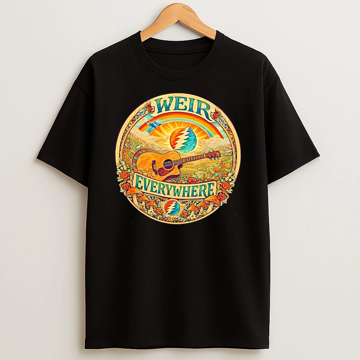 Weir Everywhere Bob Weir Grateful Dead Inspired T Shirt