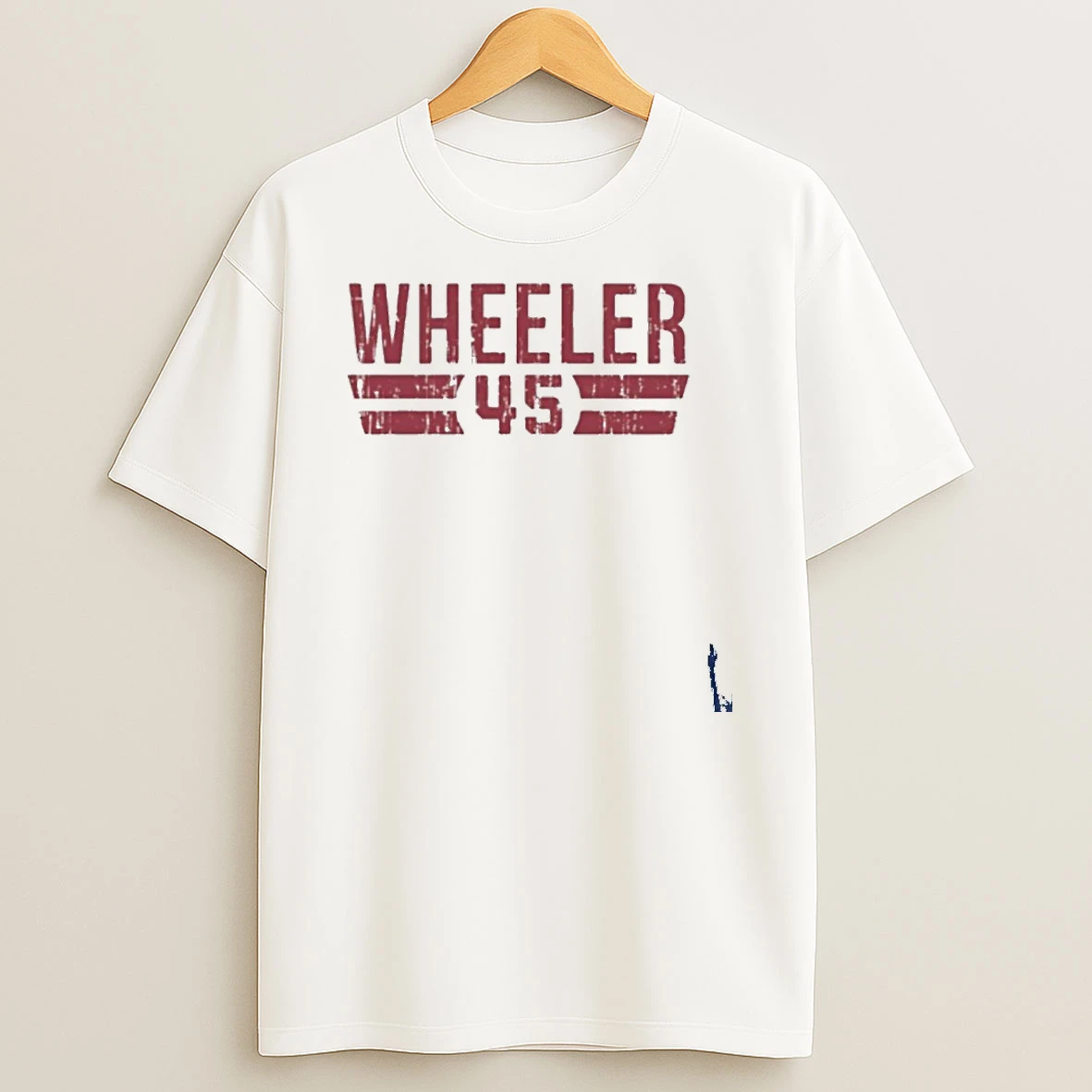 Wheeler 45 Philadelphia Phillies Player Name And Number T Shirt