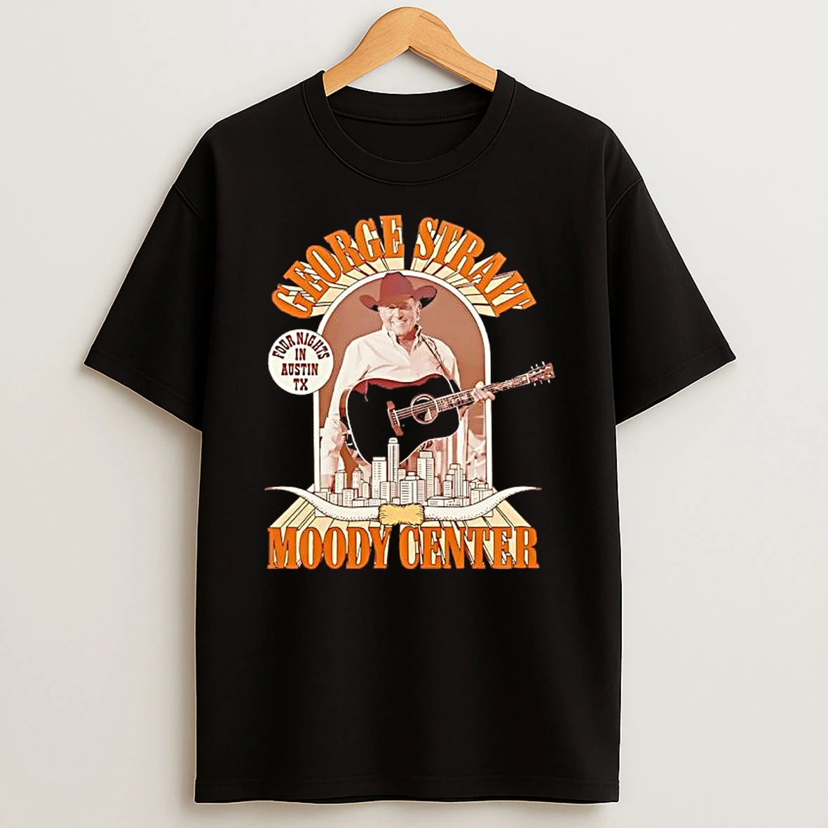 William Beckmann Four Nights In Austin Tx George Strait Moody Center T Shirt