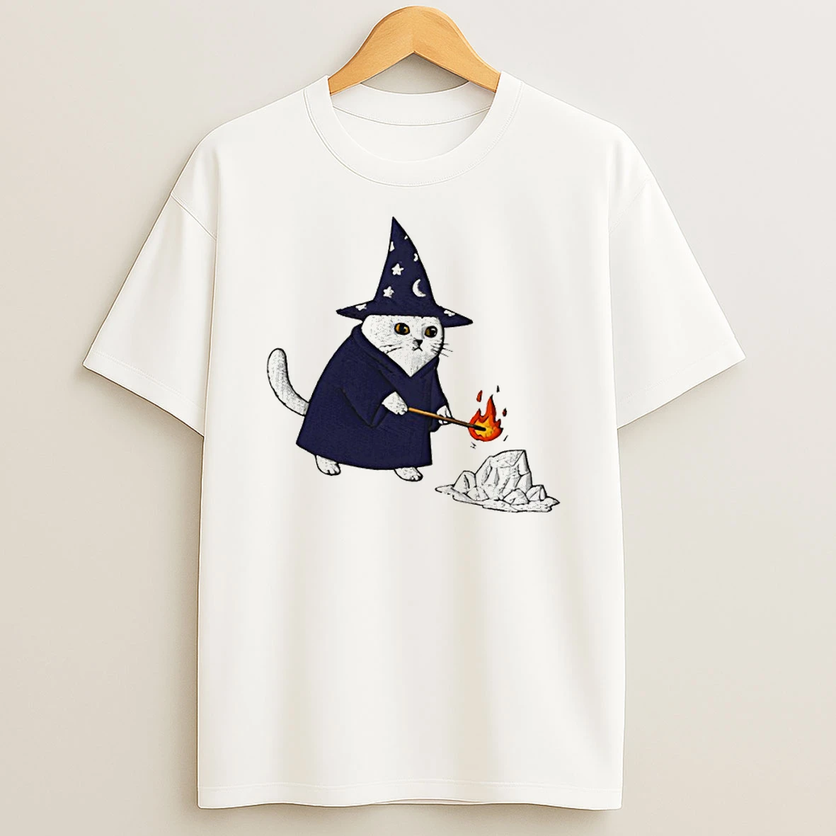 Witch Cat Melt Ice Anti Ice T Shirt