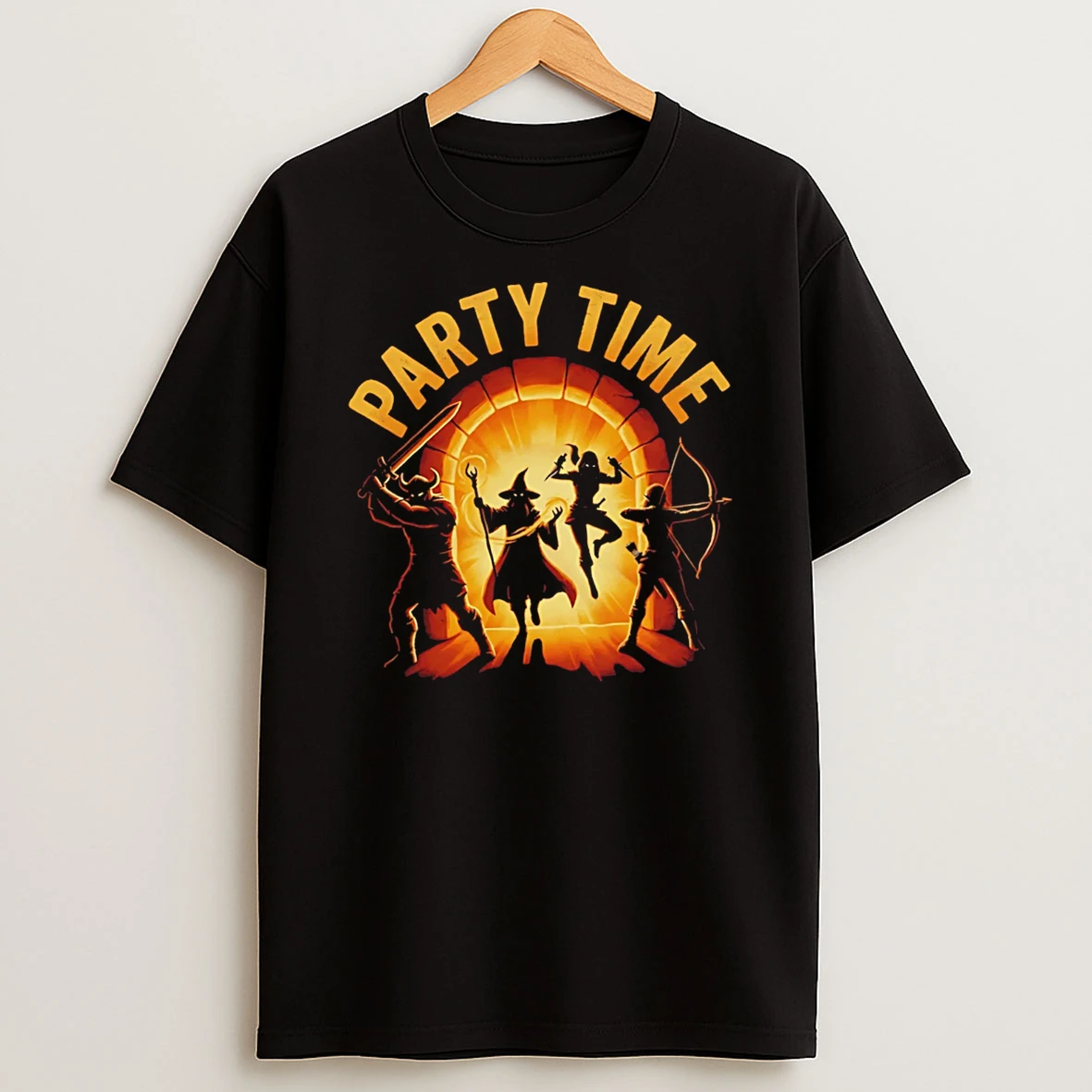 Wizard Party Time Silhouettes T Shirt