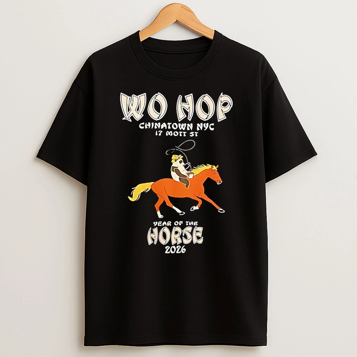Wo Hop Chinatown Nyc Year Of The Horse 2026 T Shirt
