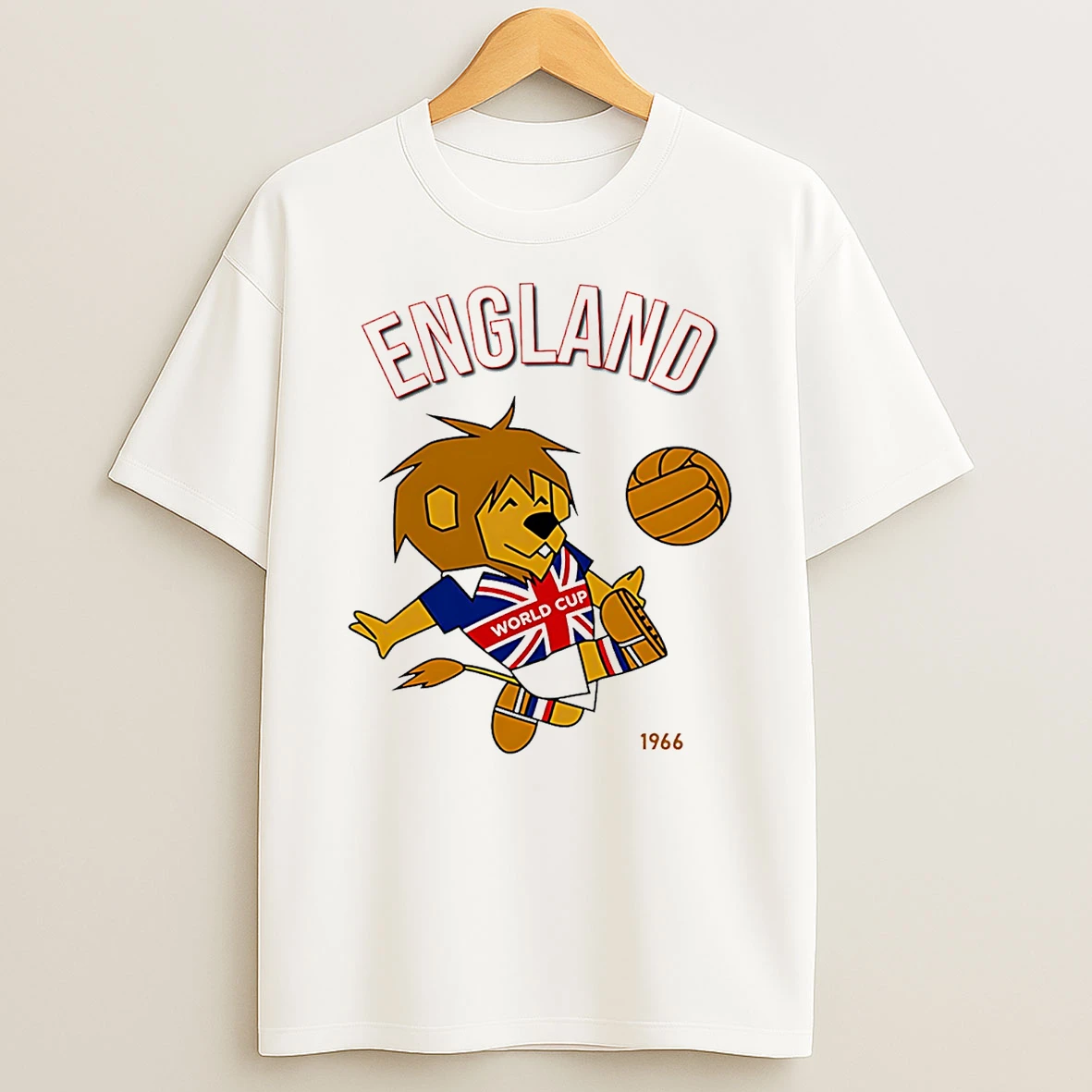 World Cup Willie England 1966 Mascot T Shirt