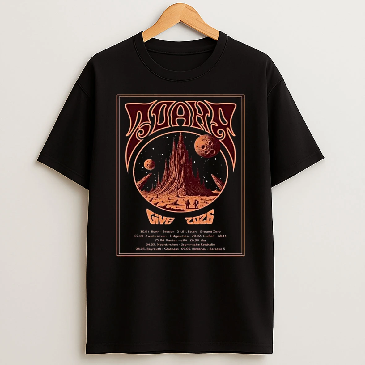 Zoahr Band Tour 2026 T Shirt