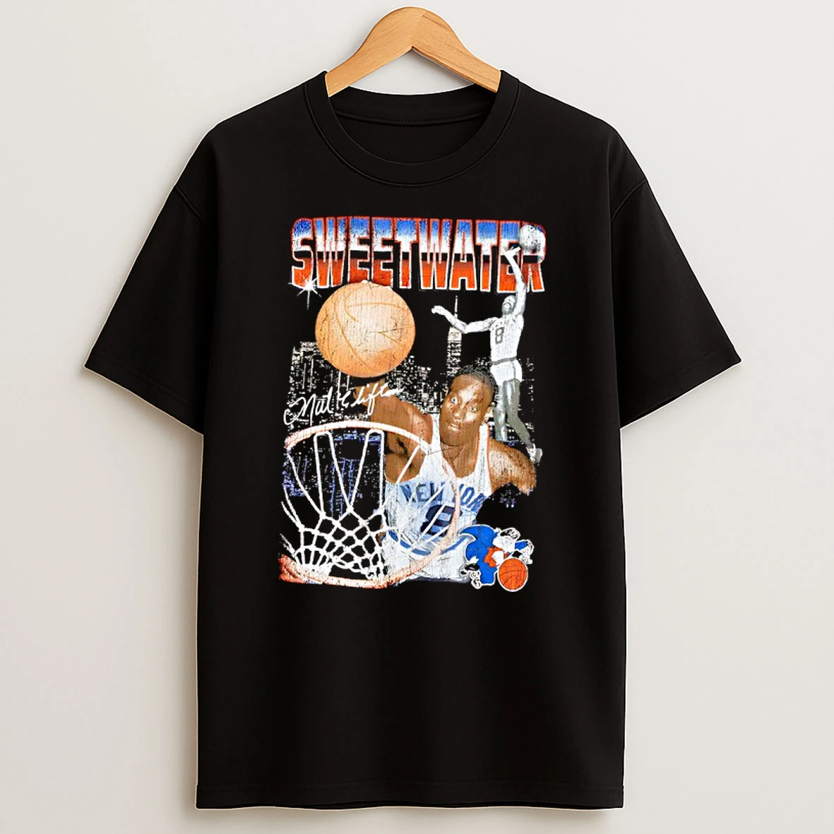 Thaniel Clifton New York Knicks Mitchell Ness 75th Anniversary Pioneers Player T Shirt