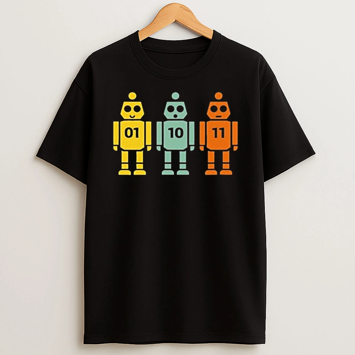 01 10 11 Robot T Shirt
