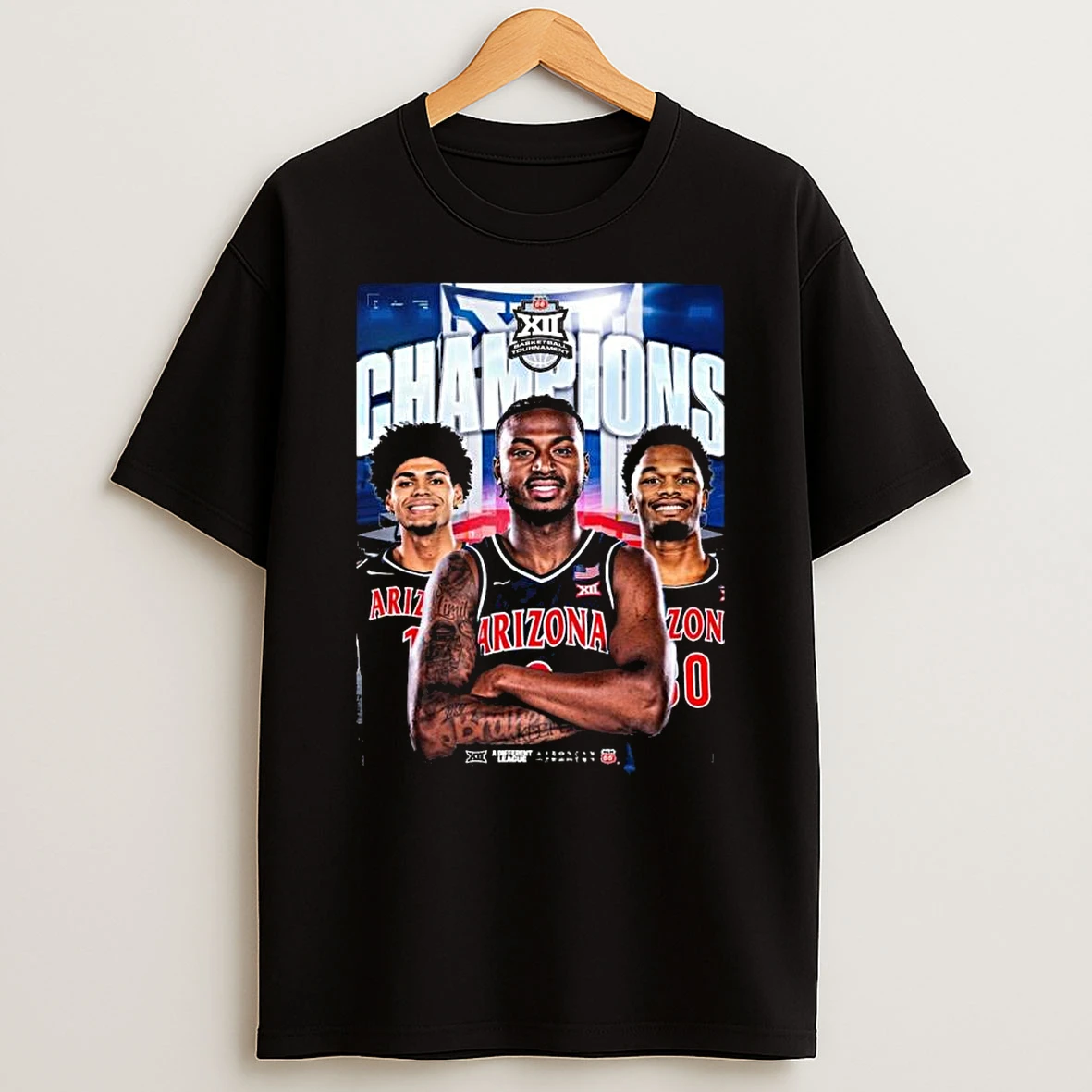 2026 Big 12 Conference Basketball Tournament Champions Arizona Wildcats T Shirt