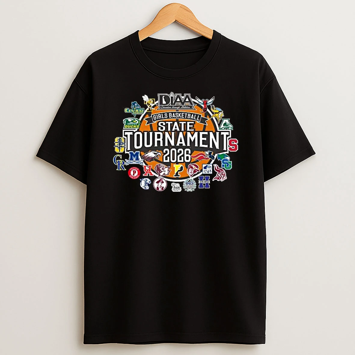 2026 Diaa Girls Basketball State Tournament All Team T Shirt
