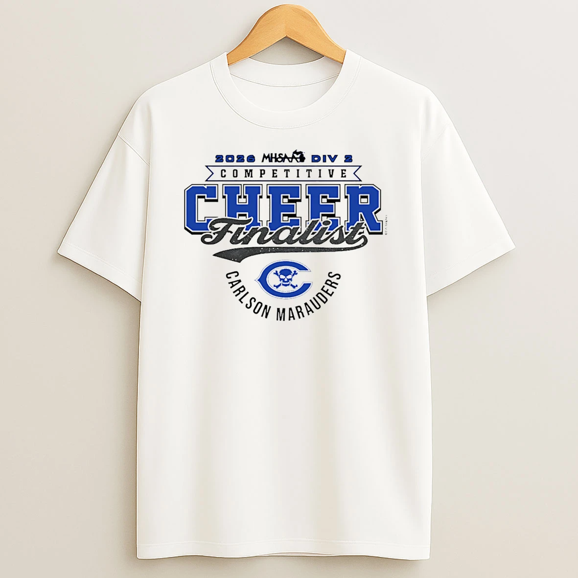 2026 Mhsaa Cheer D2 Finalist Carlson Marauders T Shirt