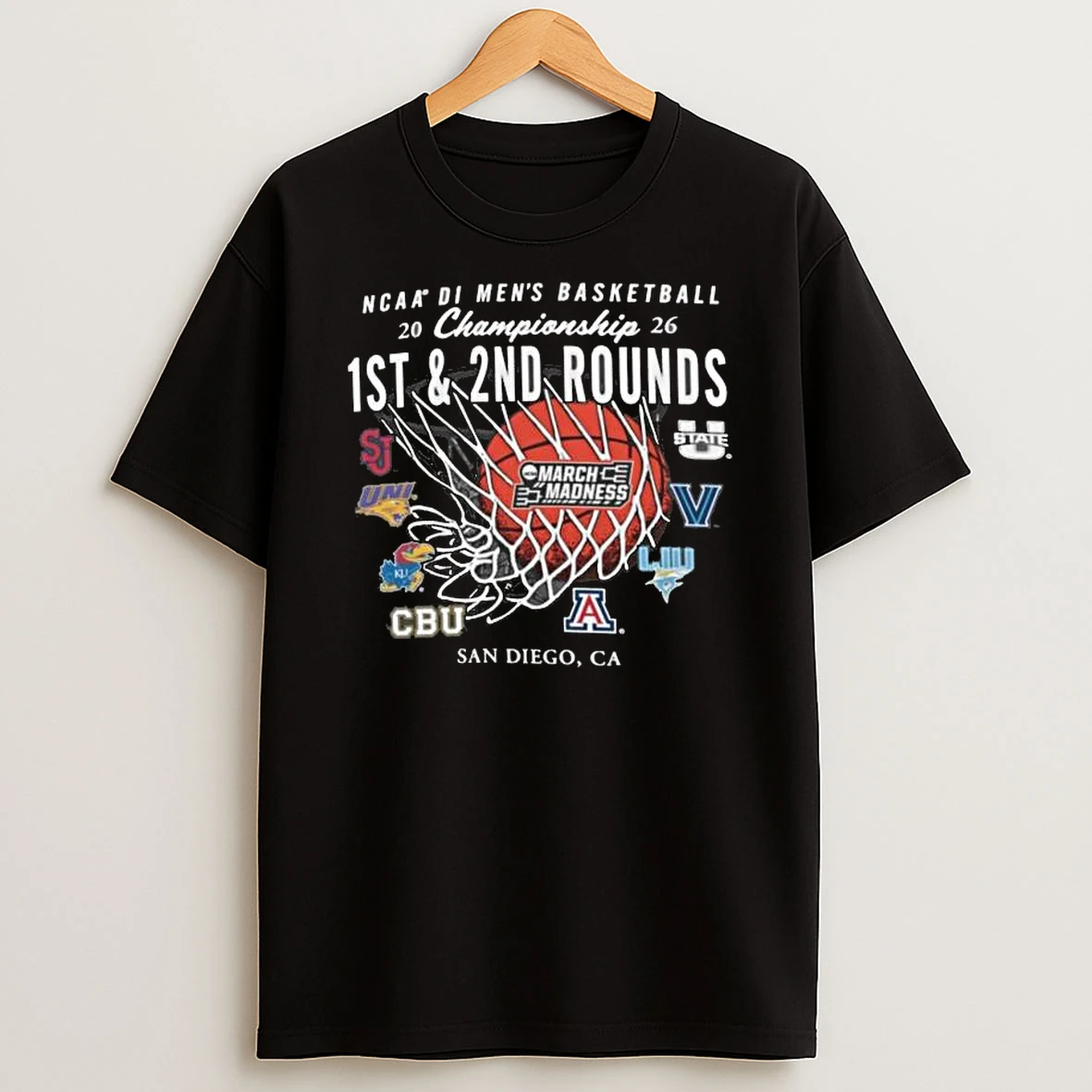 2026 March Madness Ncaa Di Mens Basketball Championship 1st 2nd Rounds T Shirt