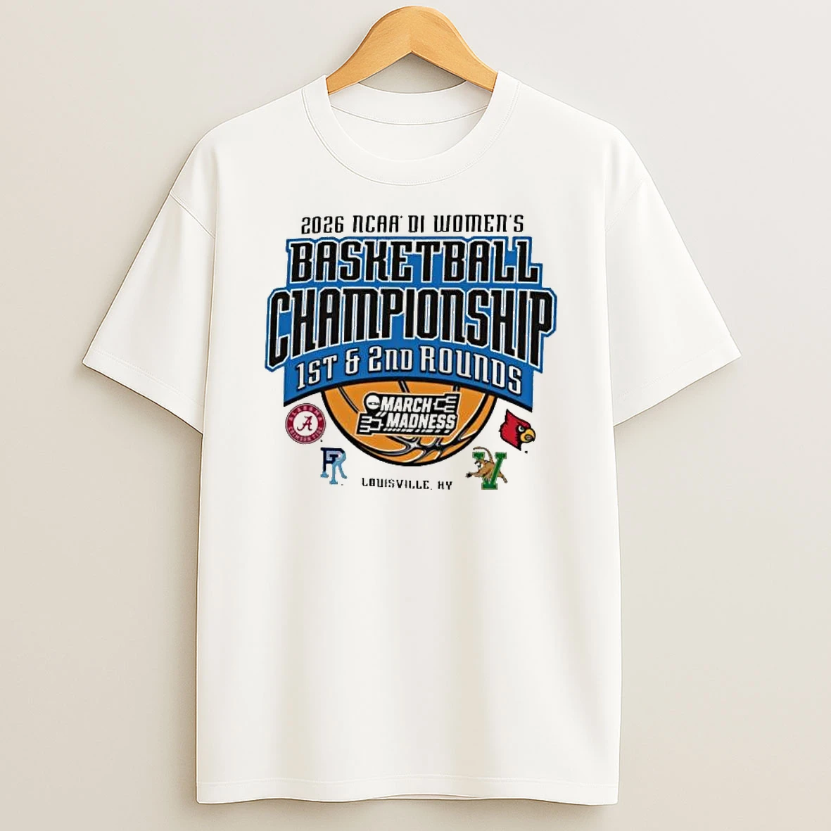 2026 Ncaa Di Womens Basketball Championship 1st 2nd Rounds March Madness Louisville Ky T Shirt