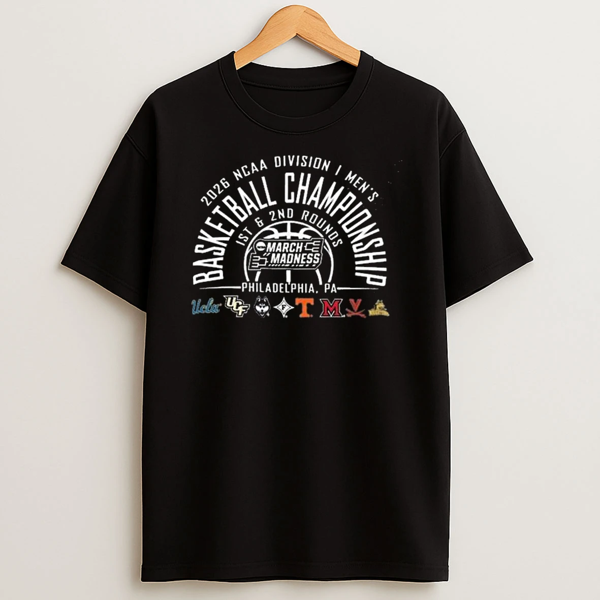 2026 Ncaa Division I Mens Basketball Championship 1st And 2nd Rounds March Madness Philadelphia Pa T Shirt