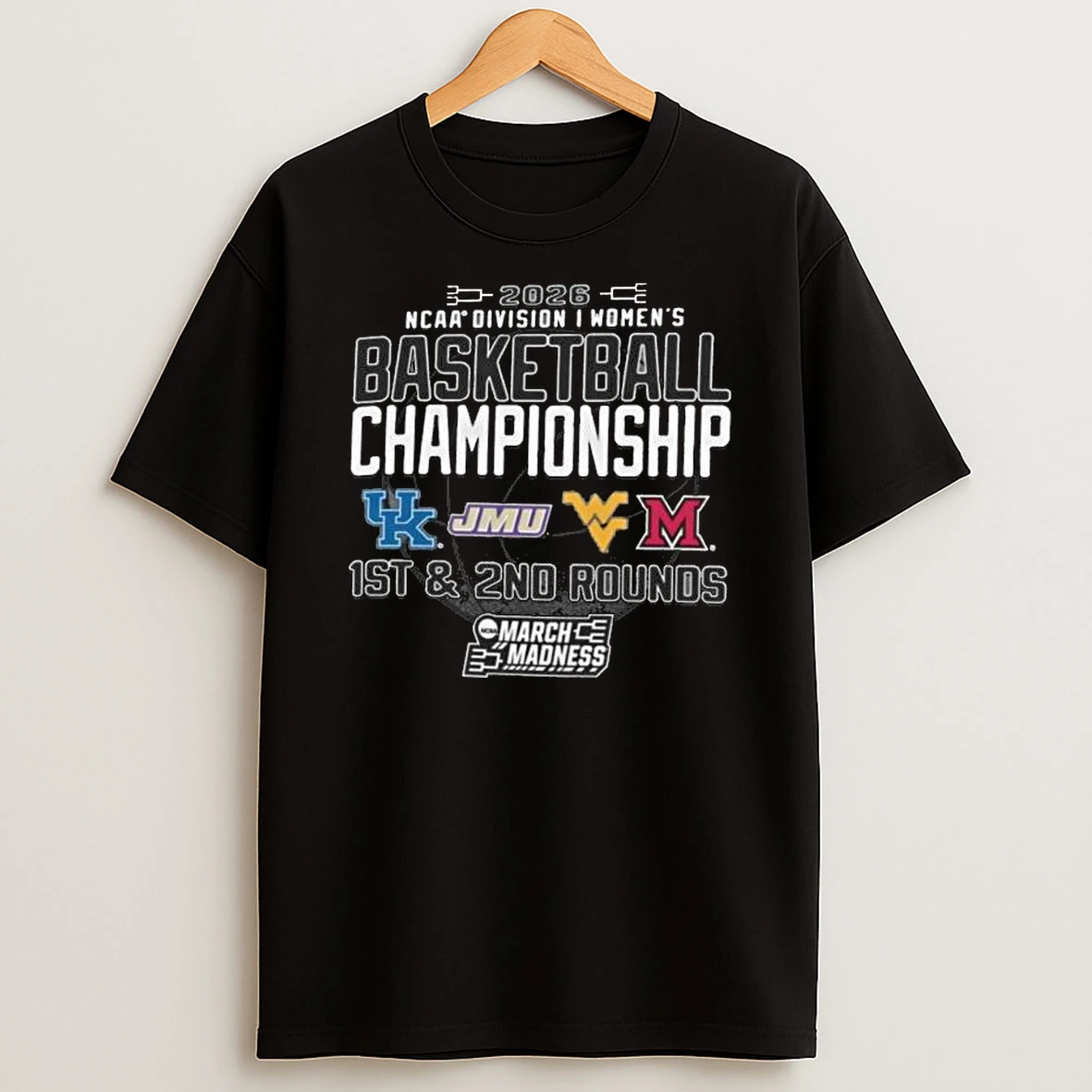 2026 Ncaa Division I Womens Basketball Championship 1st 2nd Rounds Morgantown Wv T Shirt
