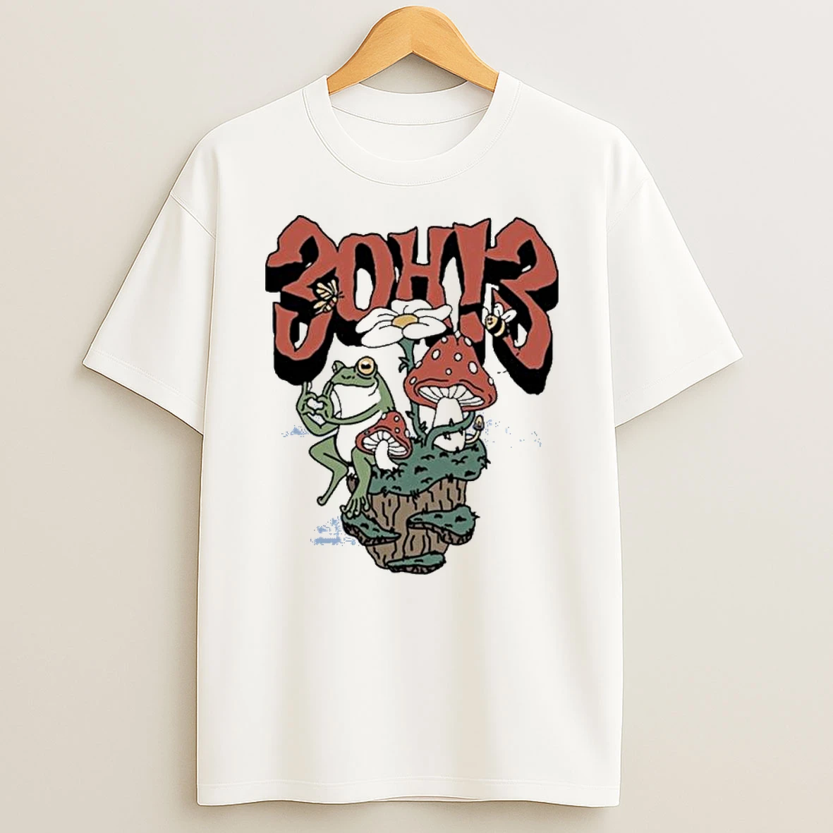 3oh3 Frog Mushroom Flower T Shirt
