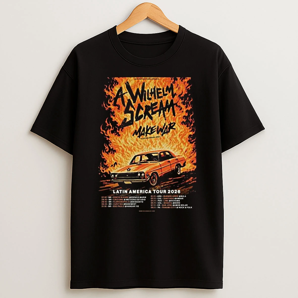A Wilhelm Scream Latin America Tour 2026 Schedule Tour Dates T Shirt